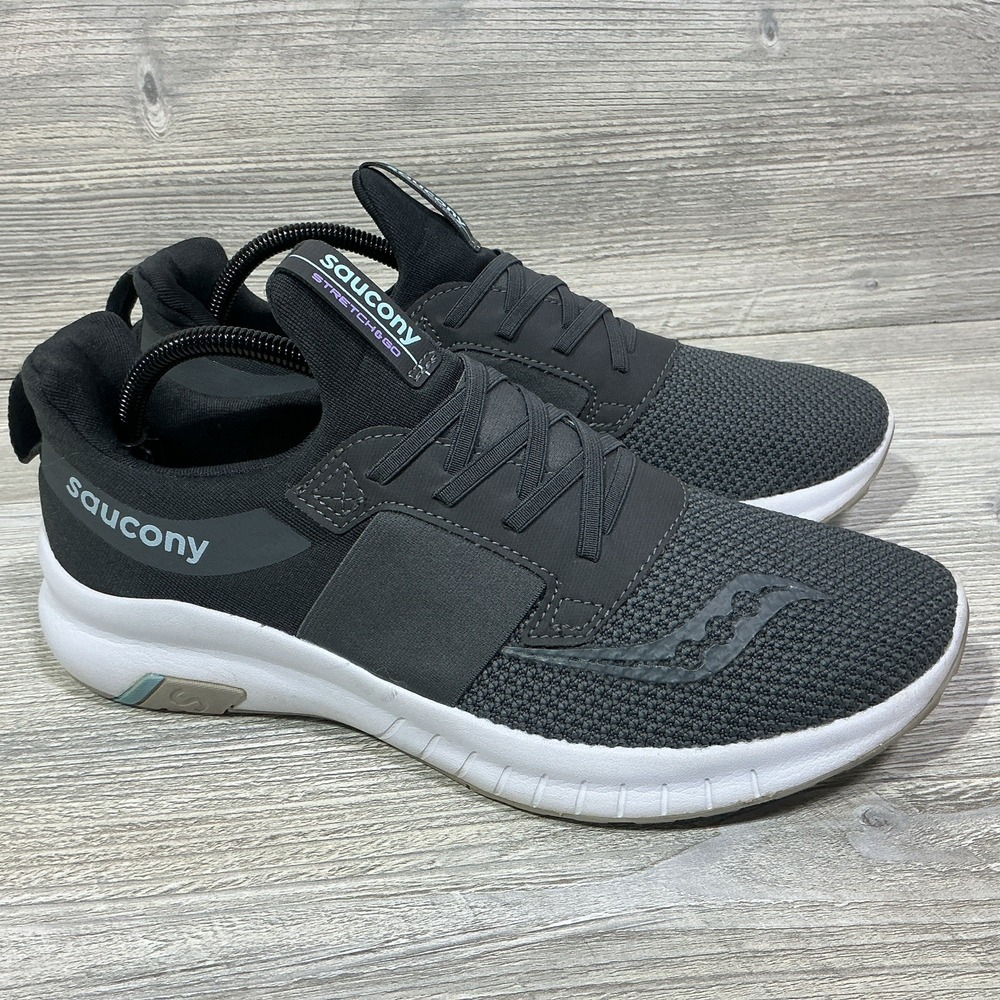 Saucony Womens Stretch And Go Breeze Gray Casual/Athletic Shoes Sneakers Size 11